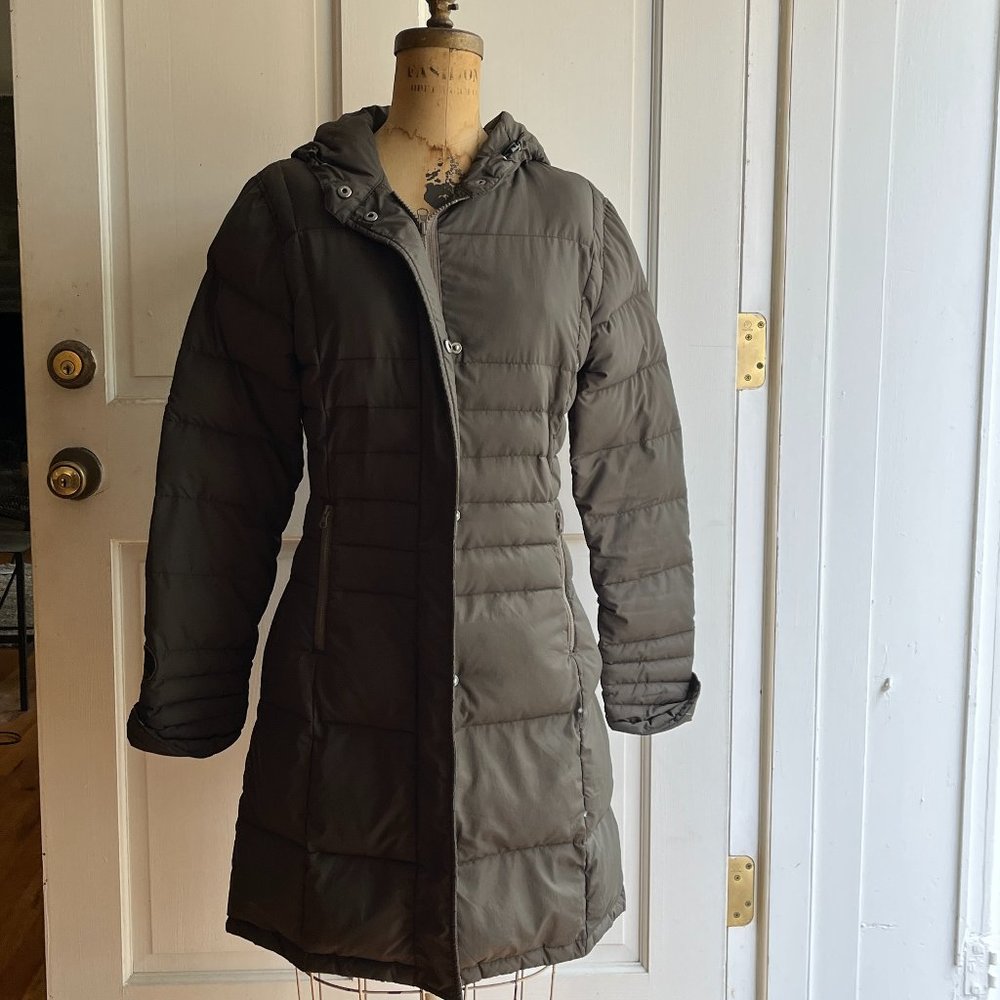 Speiwak & Sons Long Hooded Puffer Coat Size S- Gray
